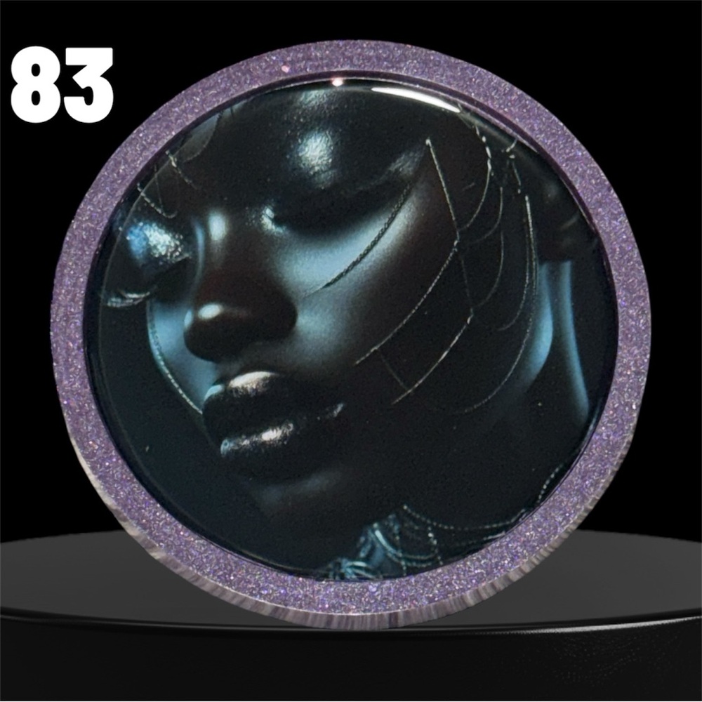 NORE’S NOVELTIES Set of 2 Round Handcrafted Coasters “BANTU”